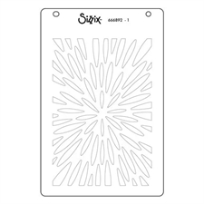 Sizzix 3D Embossing Folder & Stencil Set - Stacey Park / Burst of Bright